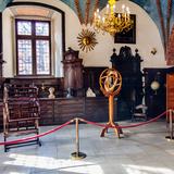 widok na globus w Muzeum Collegium Maius w Krakowie