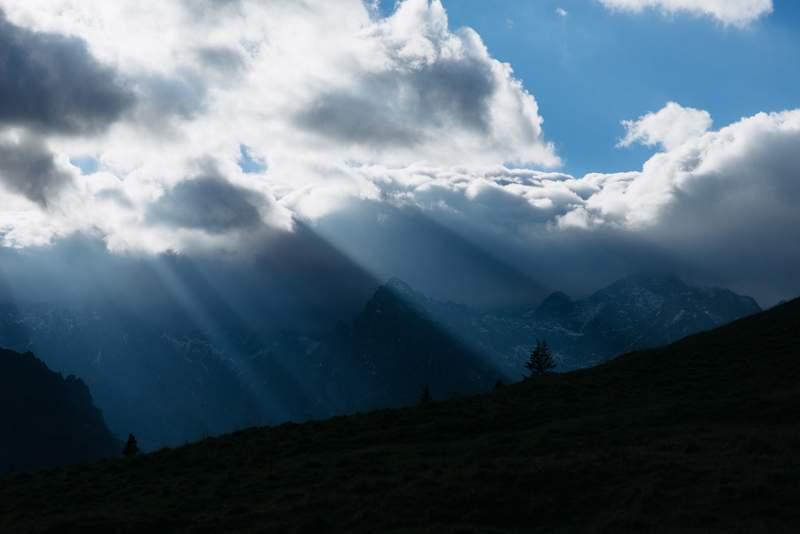 Vue sur les monts Tatra depuis Rusinowa Polana