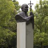 Image: John Paul II Monument in the H. Jordan Park in Krakow